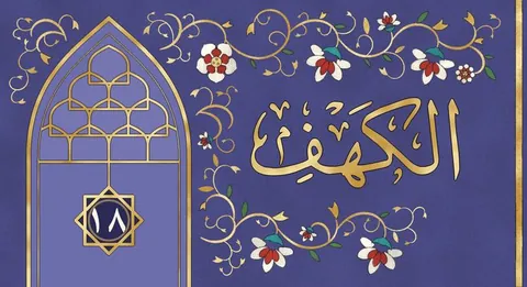 The painting for Al-Kahf in the list of surahs